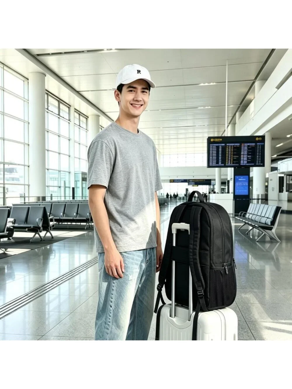 Water-Resistant Large Travel Backpack for Women & Men - Perfect for College